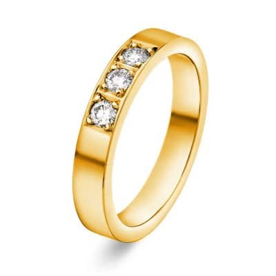 Alliansering i Gult Gull, Delta, 0,21 ct TWSI