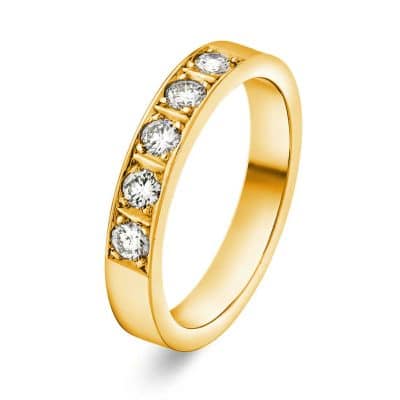 Alliansering i Gult Gull, Delta, 0,35 ct TWSI