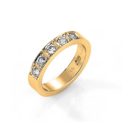Alliansering i Gult Gull, Delta, 0,50 ct TWSI