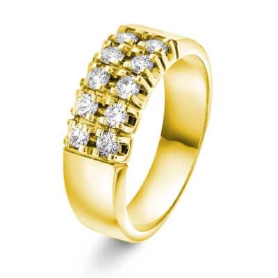 Dobbel Alliansering i Gult Gull, Sigma, 0,50 ct TWSI