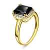 Ring i gull med diamant 0.14 ct WSI