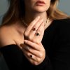 Ring i gull med diamant 0.14 ct WSI - Bilde 4