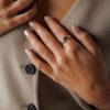 Ring i gull med diamant 0,05 ct WSI - Bilde 2
