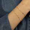 Seashell armbånd i sølv med perler - Bilde 2