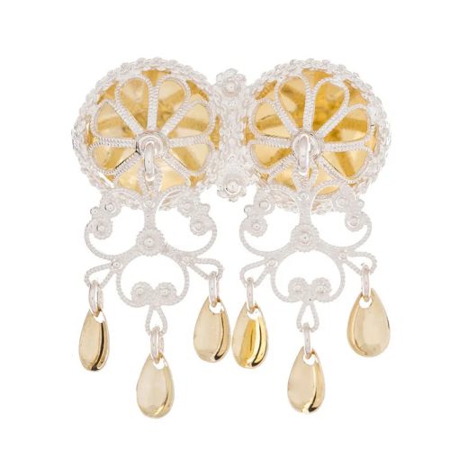 Halsnål nr. 69 lys forgylt