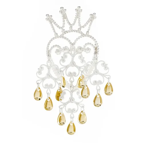 Hjertesølje nr. 49 lys forgylt