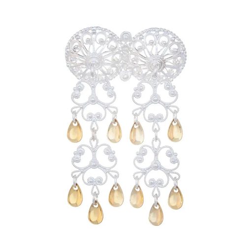 Halsnål nr. 63 lys forgylt