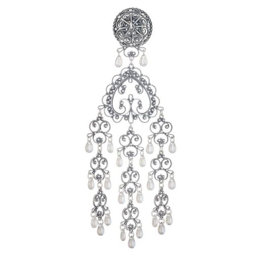 Halsknapp Gudbrandsdal nr. 4 oksydert med nål