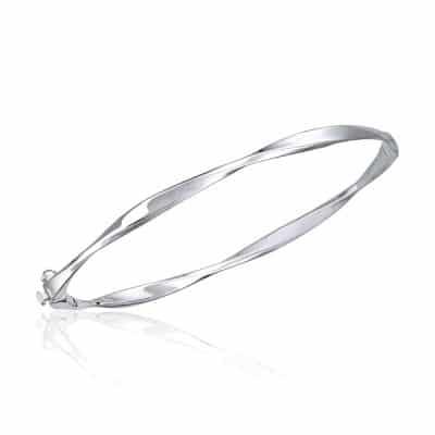 Armring Twist i rhodinert 925 Sølv