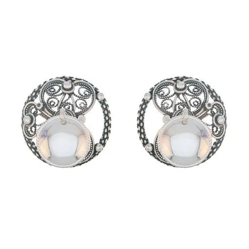 Maljer med skåler i oksidert sølv til Beltestakk og Vest- og Øst-Telemarksbunad fra Vossasylv 313160