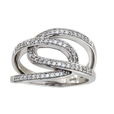 Ring med zirkonia 14mm