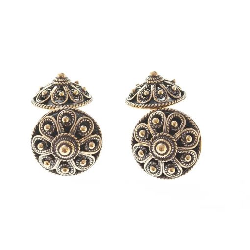 Mansjettknapper i gammelforgylt sølv til Beltestakk og Øst- og Vest-Telemarksbunad fra Vossasylv 428799