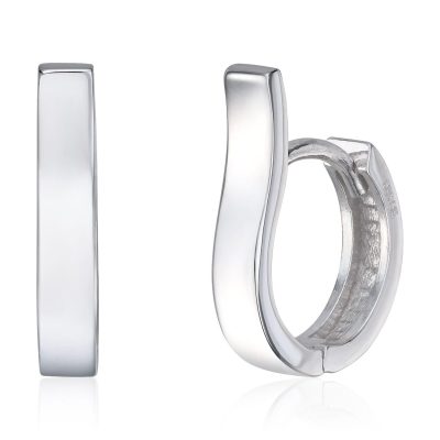 Øreringer i hvitt gull, Cover up, Ø14,6 mm - 2,7 mm