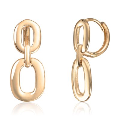 Ørepynt i gull, Loops - 21,4 mm