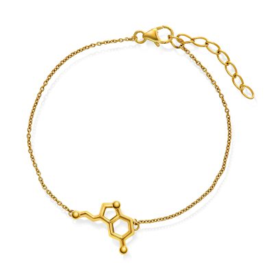 Armbånd i sølv serotonin glede