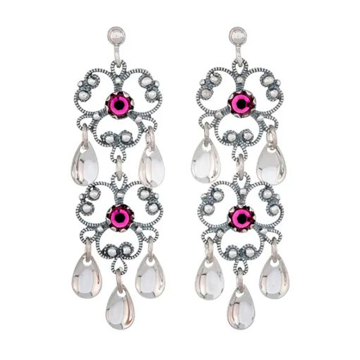 Ørepynt nr. 2, oks med sten, for hull