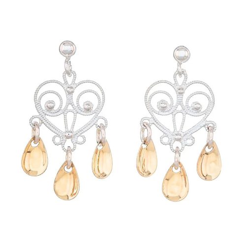 Ørepynt nr. 8, lys forgylt