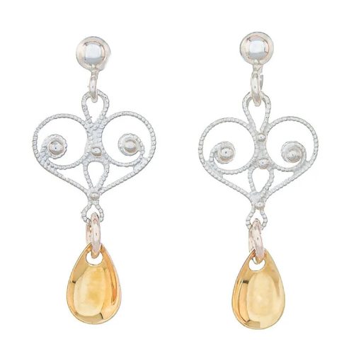 Ørepynt nr. 11, lys forgylt