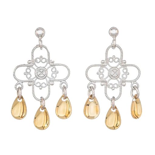 Ørepynt nr. 45, lys forgylt