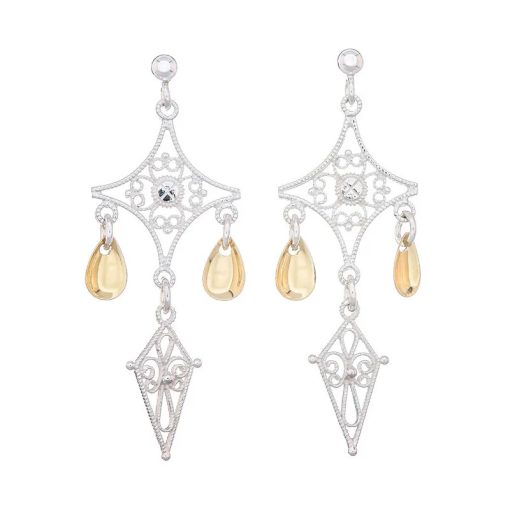 Ørepynt nr. 42, lys forgylt