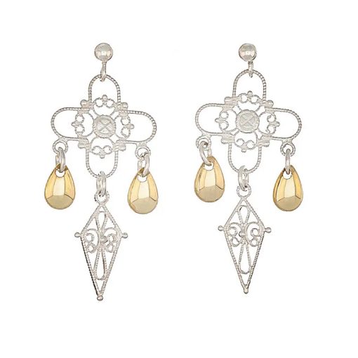 Ørepynt nr. 43, lys forgylt