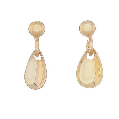 Ørepynt nr. 22 skjebladløv, forgylt