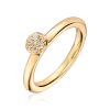 Lene Visholm ring i gull, diamanter 0,07 ct.