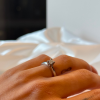Lene Visholm ring i hvitt gull, diamant solitær 0,20 ct. - Bilde 2