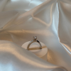 Lene Visholm ring i hvitt gull, diamant solitær 0,20 ct. - Bilde 3