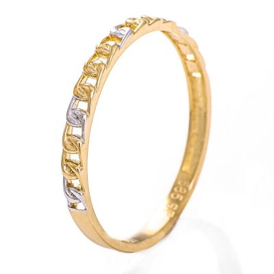 Ring i gull, to-farget - 2,44 mm