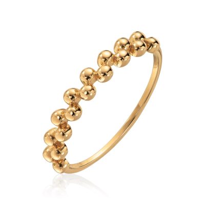 Ring i gull, kuler - 3.2 mm
