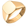 Herrering Signet i 14K gult gull, 14,2 mm