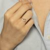 Ring i gull med zirkonia - Bilde 2