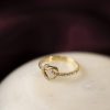 Ring i gull med zirkonia - Bilde 3