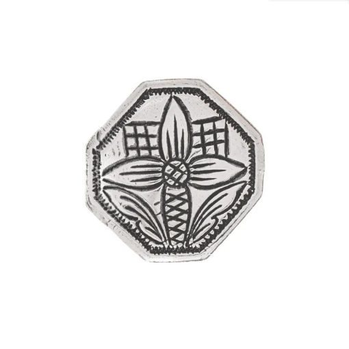 Knapp Etne nr. 15, herre, Kort hempe, oksidert,  16,5 mm