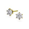 Øredobber i gull med diamanter 0,27 ct W