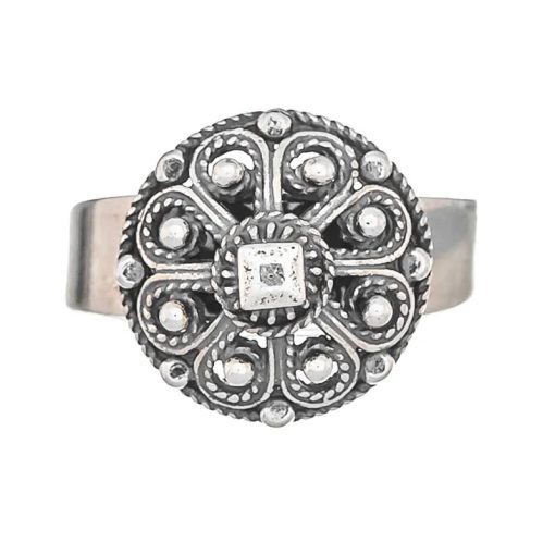 Stor bunadsring i oksidert sølv til Beltestakk og Øst- og Vest-Telemarksbunad fra Vossasylv 748100