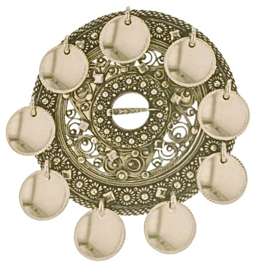 Trandeimsølje nr. 4 med skåler, gammelforgylt