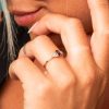 Ring i sølv med lilla zirkonia - Bilde 3