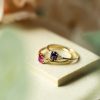 Ring i sølv med lilla zirkonia - Bilde 4