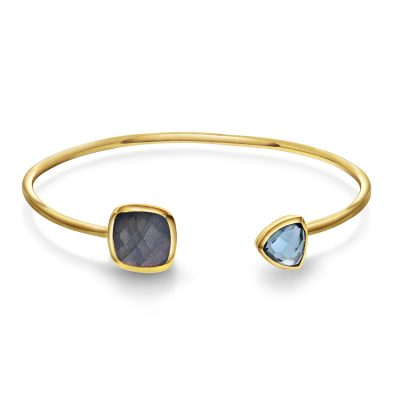 Mirage armring med blå stener