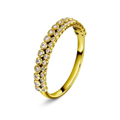 Aura ring i 925 forgylt sølv