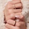 Pan Jewelry - Starlight ring i 925 forgylt sølv med sort zirkonia - Bilde 2