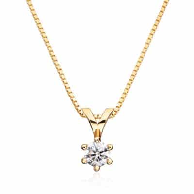 Anheng Margrete med LAB grown diamant 1.5 ct.