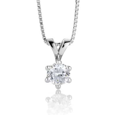 Anheng Margrete med LAB grown diamant 0.4 ct.