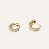 Mockberg Pavé Everyday Small Gold Hoops - Bilde 2