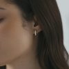 Mockberg Pavé Everyday Small Silver Hoops - Bilde 4