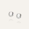 Mockberg Pavé Precious Mini Silver Hoops - Bilde 2