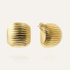 Mockberg Retro Ribbed Earring