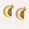 Mockberg Retro Ribbed Earring - Bilde 4
